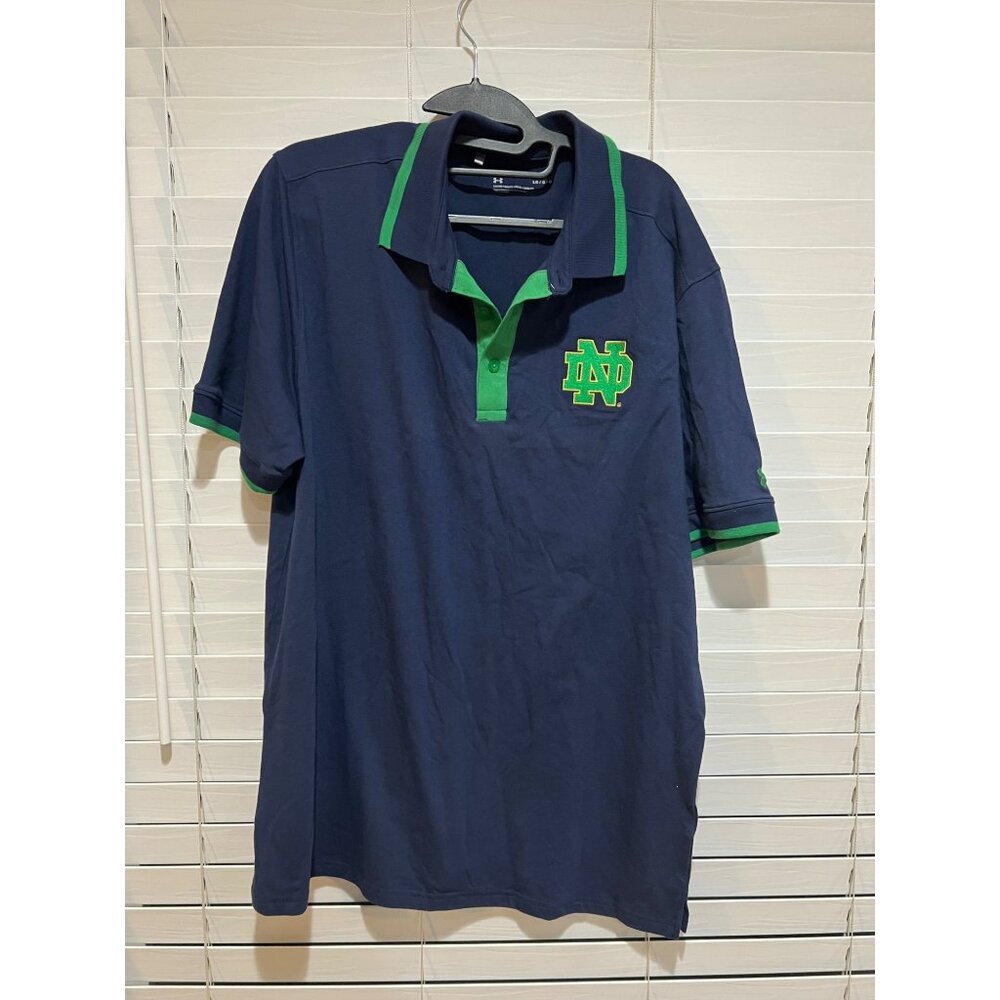 Under Armour University of Notre Dame Fighting Irish Polo Shirt‎ - Size L